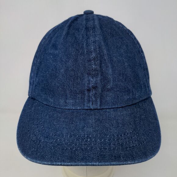 K Accessories Men's Strapback Hat Blue Size OSFM Denim Blank - Picture 2 of 7